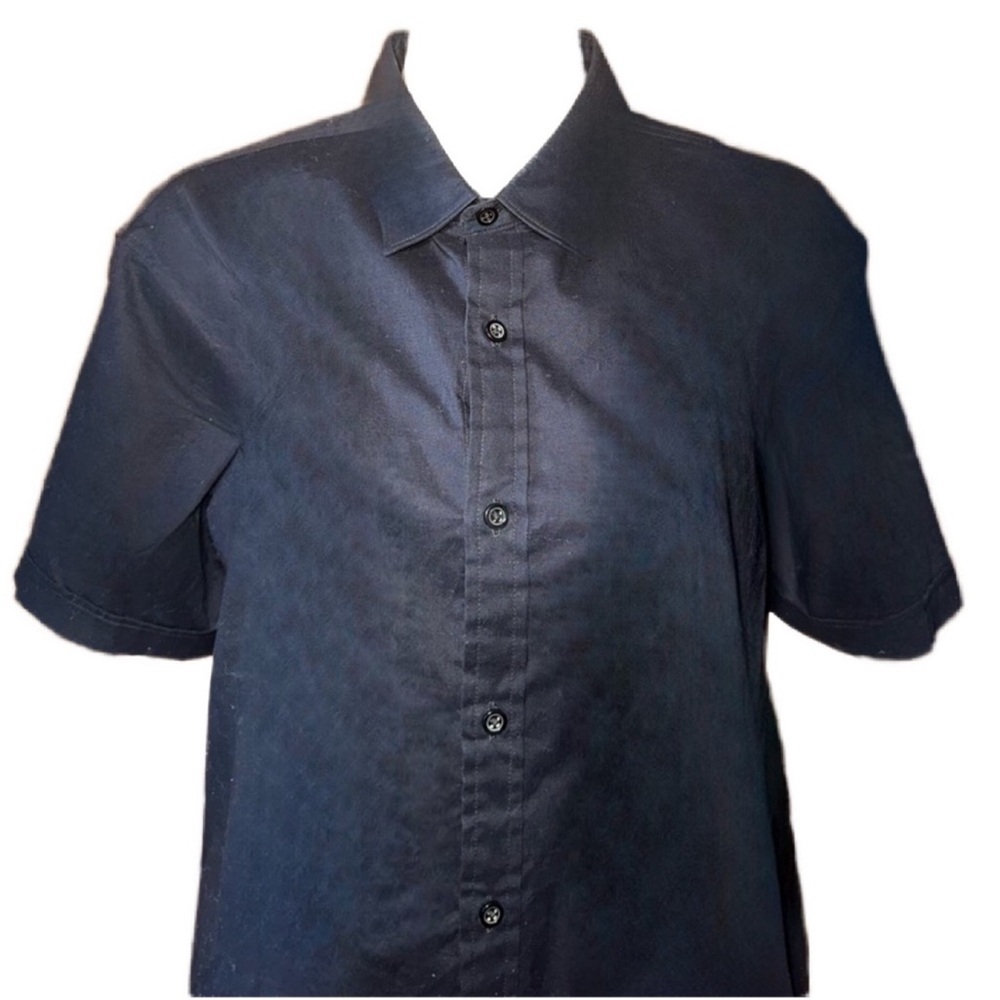 Apt. 9 Men's Dark Blue Short Sleeve Shirt